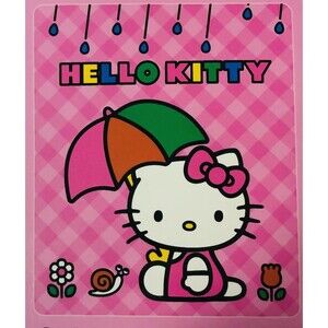 Hello Kitty  Sanrio Cloud Throw w/Faux Fur Reverse   50" x 60" Plush,Soft NWT